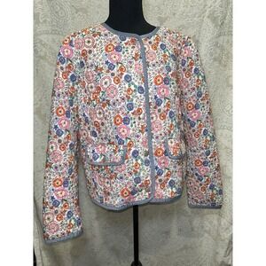 Talbots Multi-Color Ditsy Floral Cottagecore Jacket Women's Size 12